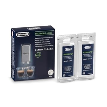 De'Longhi EcoDecalk Mini Decalcificante DLSC200, 2 Dosi di Decalcificazione, Accessorio Manutenzione Macchina da Caffè, Ingredienti di Origine Vegetale, 2x100ml