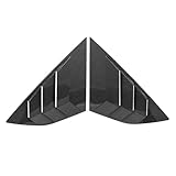 WKXTECZT Für F&ord Für Focus Schrägheck 2012 2013 2014-2018 Heckklappen-Seitenfensterabdeckung Seitenfensterabdeckung Zierleiste Lüftungsschlitz(Carbon-Look)