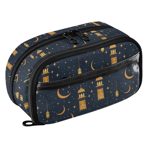 Reiacy Estuche para lámparas, impermeable, con cremallera, organizador con divisor de polietileno, gran capacidad, almacenamiento de artículos de papelería para la escuela y la oficina