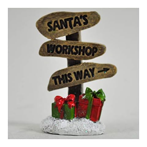 Fairy Garden UK Santa's Workshop Sign Cover