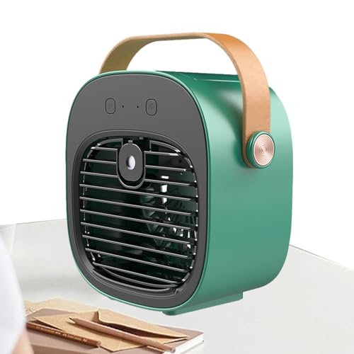 Portátil Aire Acondicionado, Recargable Evaporative Air Cooler, 3-Speed Personal Cooling Fan With Water Tank For Camping, Tienda, Carrera, Room & Home, Recargable y Eco-Friendly