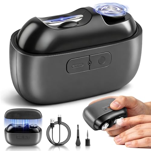 Electric Nail Clipper with Light, Storage, and Polishing