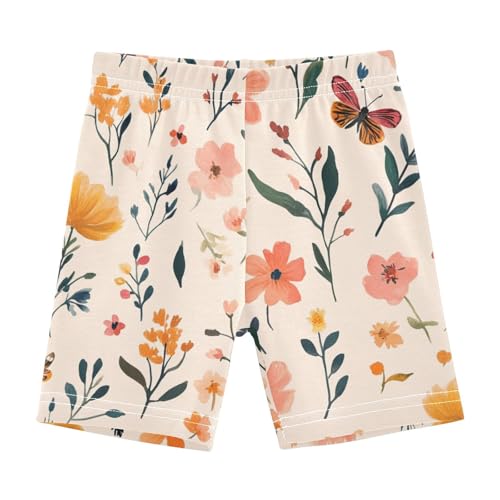 Squares White White Girls Summer Shorts Cotton Cartwheel Shorts Skater Pants Under Dress 4T