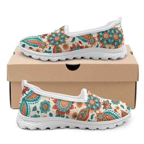 Spring Mesh Flats for Women Low Top Walking Shoes Slip On Casual Comfortable Shoes3