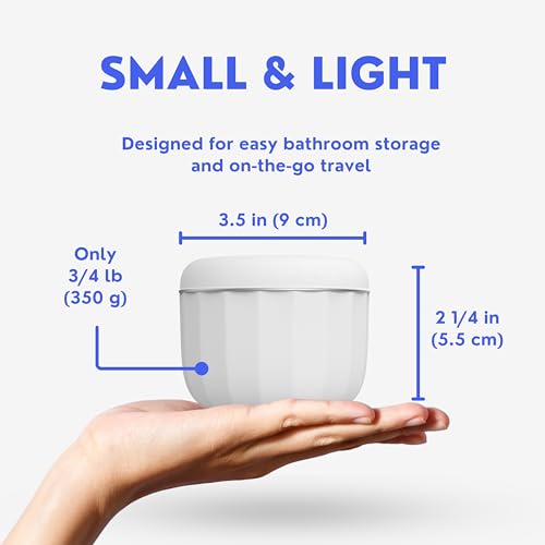 Image of Ultrasonic Retainer Cleaner Machine for Invisalign, Aligner, Night Guard, Denture, Whitening Tray, Mouth Guard and Toothbrush Head - Dental UV Ultrasonic Cleaner Pod [no UV Light]