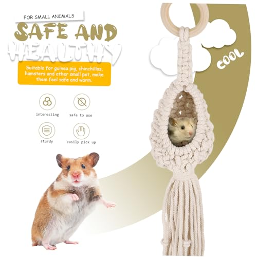 Happyyami Rede De Hamster Gaiola De Rato Saco De Dormir Redes Acessórios De Plantas Acessório De Ham