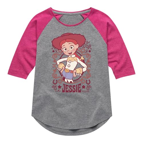 Toy Story 4 - Jessie Cowgirl - Youth Girls Shirt Tail Raglan T-Shirt