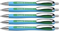 Schneider Slider Rave XB Kugelschreiber, 5 Stück, Blau-Grün – Ansicht 1