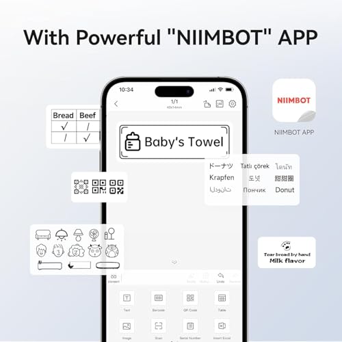 Image of NIIMBOT 3 Rolls Set Label Tape for B1 /B21 /B3S Label Printer, 1.97 inch X 1.97 inch (50x50mm) Round Waterproof Thermal Label Tape for Logo /Gift /Barcode /Kitchen Jar (Clear)