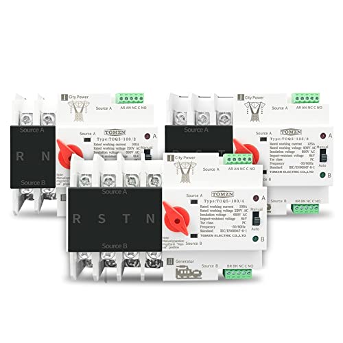 Commutateur de transfert automatique double alimentation électrique ATS 4P 230V 125A