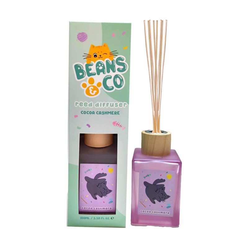 Puckator Bean & Co - Difusor de varillas de cachemira de cacao de 100 ml