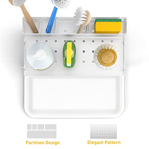 Cisily Kitchen Sink Caddy, Stainless Steel Kitchen Sink Organizer Rust Prevention, Sponge Holder For Kitchen Sink, Kitchen Organization And Storage (Sliver) #TOP2