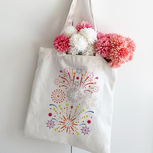 FINGERINSPIRE Fireworks Drawing Stencil 29.7x21cm, Reusable Various Shapes Painting Template for Brilliant Decoration - Image 4
