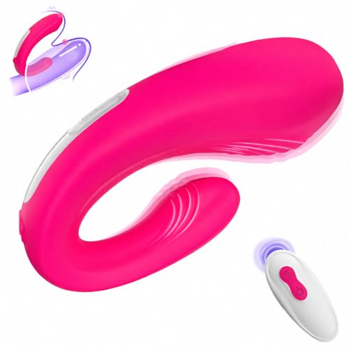Image of Big Shocked Couples Vibrator Female Sex Toys - Remote Control Wearable Vibrators C Shaped Adult Couples Sex Toy G Spot Vibrater Clitoral Penis with 9 Powerful Double-Ended Dildos Adult Toys for Women