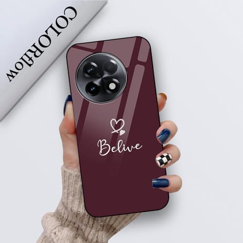 Image of COLORflow Back Cover Compatible with OnePlus 11R 5G | Cute Korean Hearts Customized | Shockproof TPU Bumper with Camera Protection Back Cover Compatible with OnePlus 11R 5G