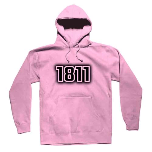 Hoodie 1811 rose clair unisexe en coton doux confortable