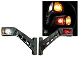 2 x LED UMRISSLEUCHTE POSITIONSLEUCHTE BEGRENZUNGSLEUCHTE MARKIERUNGSLEUCHTE für LKW und Anhänger Leuchten SCHRÄG SEITENMARKIERUNGSLEUCHTEN 24V