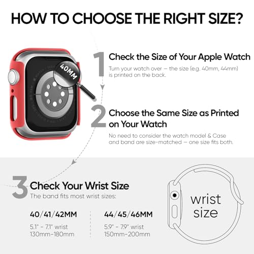 Image of Adorique 3-in-1 Compatible for Apple Watch Band 40mm 41mm 42mm 44mm 45mm 46mm, Soft Silicone Sport Strap for iWatch Series SE 10 9 8 7 6 5 4 3