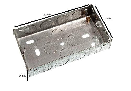 Boîte à encastrer en métal 25 mm Lot de 20 boîtiers robustes - 2