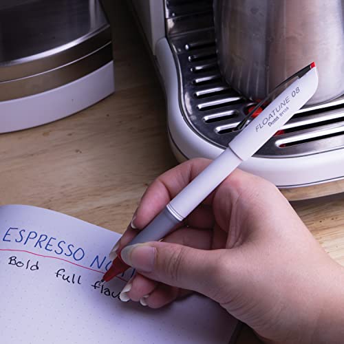 Stylos à bille Pentel Floatune correction rouge nette sans effort pointe 0,8 mm