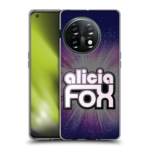 Head Case Designs Officially Licensed WWE LED Logotype Alicia Fox Soft Gel Case Compatible with OnePlus 11 5G
