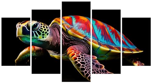 Puzzle art broderie diamant grand format tortue contre le stress quotidien des adultes