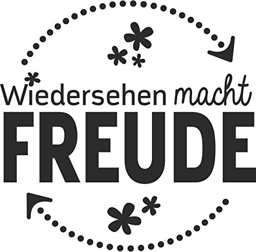 Preisvergleich Produktbild Baier & Schneider Stempel rund Wiedersehen Freude