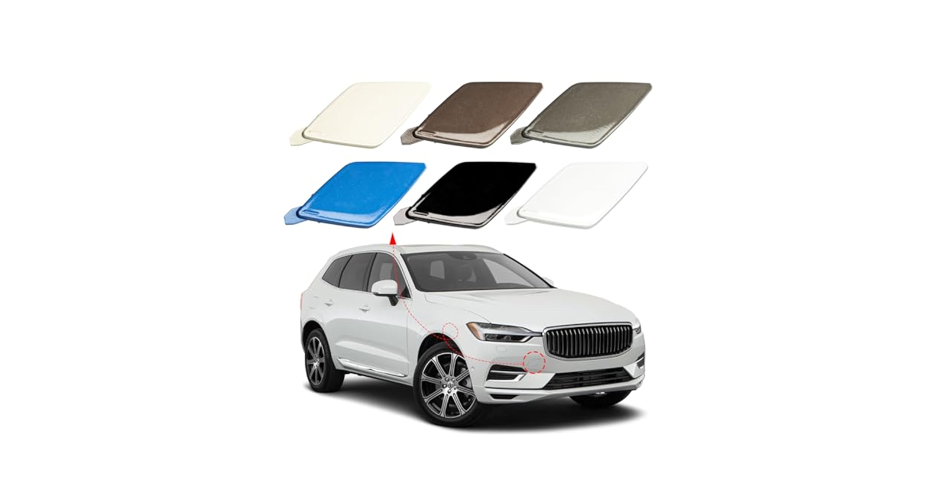 Amazon.com: Front Bumper Tow Hook Cover Towing Eye Cap Fit
