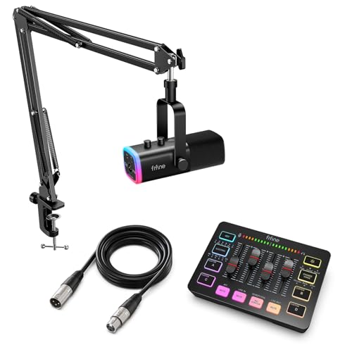 Amazon.com: FIFINE Gaming Streaming Bundle with XLR Microphone Kit