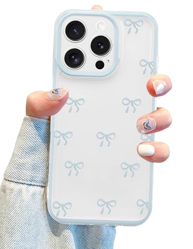 Coque iPhone 13 Pro nœud en ruban, idée cadeau esthétique pour femme et fille