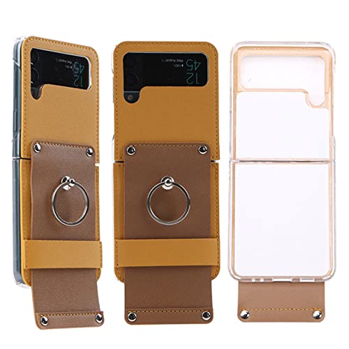 Housse de protection pour Galaxy Z Flip3 avec anneau bicolore chic