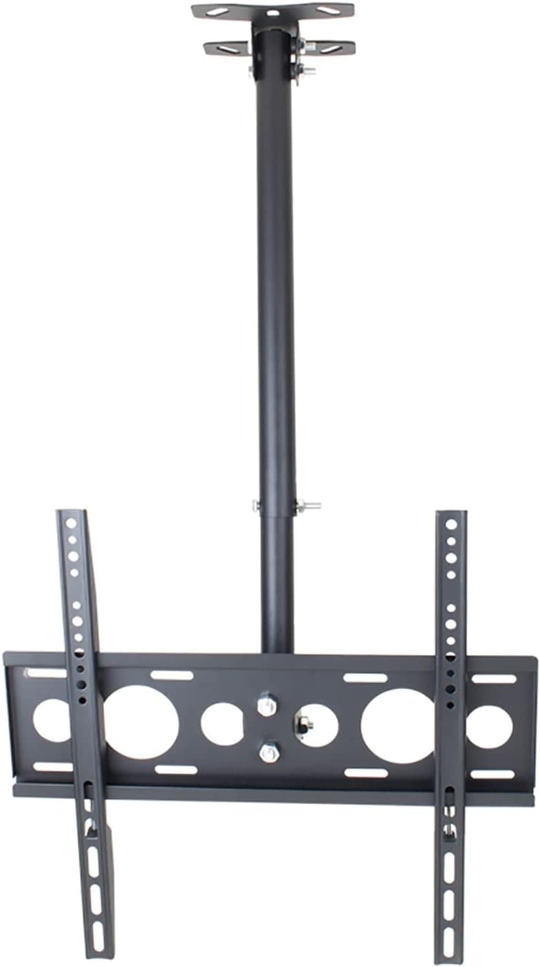 Soporte de techo para TV, altura ajustable, movimiento completo, rotación de 360 grados, inclinación, giratorio, soporte ajustable para TV de pantalla plana de 26 a 60 pulgadas (2 m)