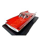 HAYCHE Alloy Resin Car Vehicle Model Fit for Lincoln Futura Concept 1955 1 18 Alloy Batmobile Model Red Metal Toy Fully Enclosed Static Display Festive Deluxe Gift