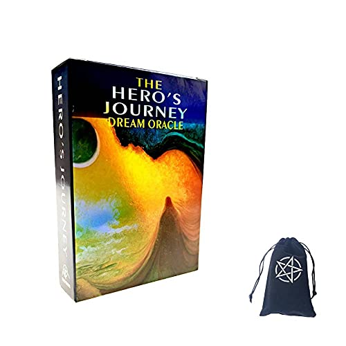 Generisch Die Traumorakelkarten der Heldenreise,The Hero's Journey Dream Oracle Cards,with Bag,Firend Game,Wahrsagerei
