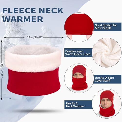Image of FZ FANTASTIC ZONE Winter Beanie Hats Scarf Touchscreen Gloves for Men Women
