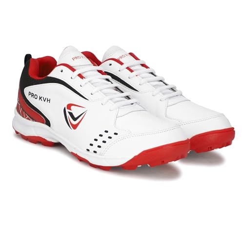 Image of PRO KVH Plus Cricket Shoes for Men|Lightweight & Durable All-Round Performance Cricket Shoes|PVC Studs Spikes Sports Shoe for Unisex