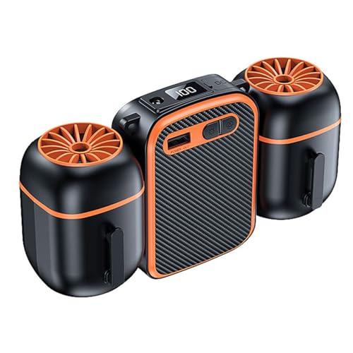 Ventilador de cinturón recargable de 10000 mAh para pesca y camping 4