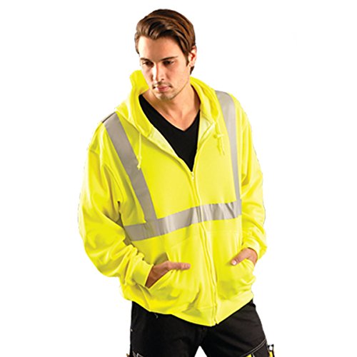 Sweat de sécurité haute visibilité jaune pour chantiers de construction