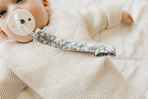 Image of Copper Pearl 3-Pack Pacifier Holders: Premium Knit Binky Clips for Baby Girls and Boys - Stylish Stainless Steel Design for Secure No-Drop Attachment - Lacie