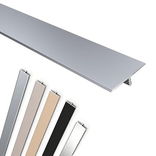 Sipiuriuik Gray Aluminum Floor Transition Strip T Molding Trim Threshold Strip