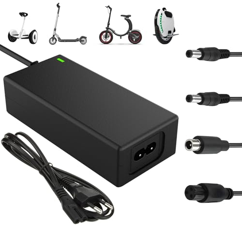 Yeerain Chargeur Trotinette Electrique, 42V 2A Chargeur Hoverboard 36V Trottinette Batterie avec 4...