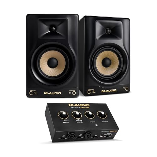 Moniteurs de studio Forty Eighty M-Audio avec interface double XLR