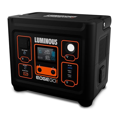 Luminous Edge GO P700 Portable Power Station | 500W Output | 288 Wh | Fast Charging | Powers Multiple Devices | for Campers, Outdoor Shoot, Travel, Ou