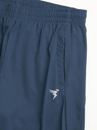 Image of TECHNOSPORT Men's Solid Slim Fit Sports Track Pants with TS LYTRA | Quick-Dry, Moisture-Wicking, UPF 50+ & Odour-Resistant Activewear for Gym, Running & Training