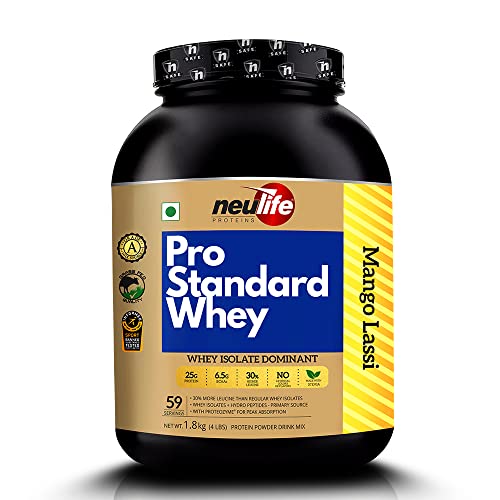 PROCEL Pro Standard Whey Protein |Certified Whey Isolate Protein Powder With Hydrowhey Peptides&Leucine(4Lbs,Mango Lassi) (B07SPBZNC5) Amazon Price History, Amazon Price Tracker