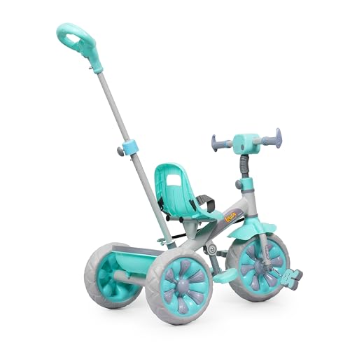 Image of Luusa Emo-G Light & Musical Tricycle for Kids | Baby Tricycle with 3 Adjustable Parental Control for 2 Years to 5 Years for Boys|Girls (Carrying Capacity Upto 30KGS) (SEA Green)