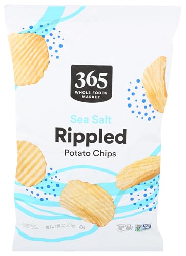 Image of 365 Everyday Value, Sea Salt Rippled Potato Chips, 10 oz