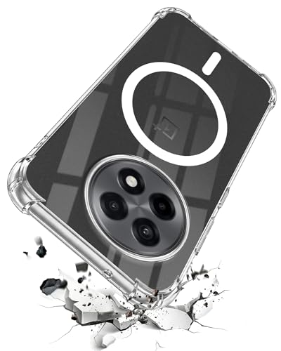 Image of Jkobi Shockproof Crystal-Clear Back Cover for OnePlus 13R 5G (Magsafe Wireless Support | Drop & Camera Protection | Hard Polycarbonate)
