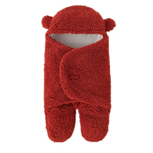 Daysskk Pucksack Baby 3-6 monate Wickeldecke Baby Winter Pucktuch Baby Neugeborene Baby Schlafsack mit füßen Wickeldecke für Neugeborene Swaddle Baby Decke Babygeschenk Cover