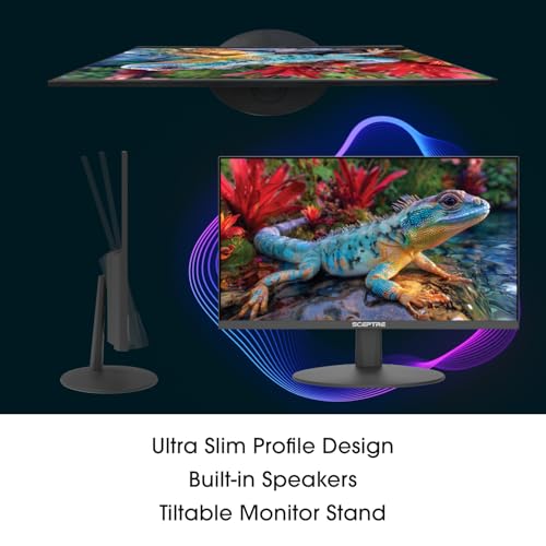 Image of Sceptre New 22-inch Prime Monitor up to 144Hz HDMI DisplayPort Build-in Speakers, Machine Black 2026 (FW144 Series)